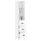 vidaXL Highboard Hochglanz-Weiß 34,5x34x180 cm Holzwerkstoff vidaXL Highboard Hochglanz-Weiß 34,5x34x180 cm Holzwerkstoff