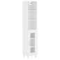 vidaXL Highboard Hochglanz-Weiß 34,5x34x180 cm Holzwerkstoff vidaXL Highboard Hochglanz-Weiß 34,5x34x180 cm Holzwerkstoff