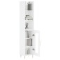 vidaXL Highboard Hochglanz-Weiß 34,5x34x180 cm Holzwerkstoff vidaXL Highboard Hochglanz-Weiß 34,5x34x180 cm Holzwerkstoff