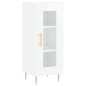 vidaXL Highboard Hochglanz-Weiß 34,5x34x180 cm Holzwerkstoff vidaXL Highboard Hochglanz-Weiß 34,5x34x180 cm Holzwerkstoff