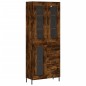 Highboard Räuchereiche 69,5x34x180 cm Holzwerkstoff Highboard Räuchereiche 69,5x34x180 cm Holzwerkstoff
