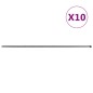 vidaXL Zaunpfosten 10 Stk. Silbern 260 cm Stahl vidaXL Zaunpfosten 10 Stk. Silbern 260 cm Stahl