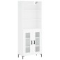 vidaXL Highboard Weiß 69,5x34x180 cm Holzwerkstoff vidaXL Highboard Weiß 69,5x34x180 cm Holzwerkstoff