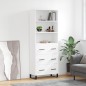 vidaXL Highboard Weiß 69,5x34x180 cm Holzwerkstoff vidaXL Highboard Weiß 69,5x34x180 cm Holzwerkstoff