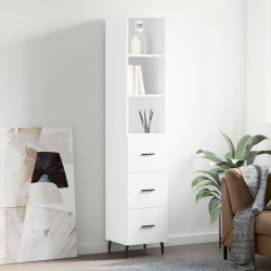 vidaXL Highboard Weiß 34,5x34x180 cm Holzwerkstoff