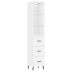 vidaXL Highboard Weiß 34,5x34x180 cm Holzwerkstoff