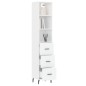 vidaXL Highboard Weiß 34,5x34x180 cm Holzwerkstoff vidaXL Highboard Weiß 34,5x34x180 cm Holzwerkstoff