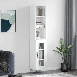 vidaXL Highboard Weiß 34,5x34x180 cm Holzwerkstoff