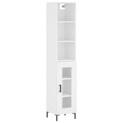 vidaXL Highboard Weiß 34,5x34x180 cm Holzwerkstoff