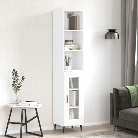 vidaXL Highboard Weiß 34,5x34x180 cm Holzwerkstoff