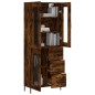 Highboard Räuchereiche 69,5x34x180 cm Holzwerkstoff Highboard Räuchereiche 69,5x34x180 cm Holzwerkstoff
