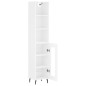 vidaXL Highboard Weiß 34,5x34x180 cm Holzwerkstoff vidaXL Highboard Weiß 34,5x34x180 cm Holzwerkstoff