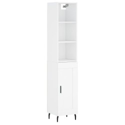 vidaXL Highboard Weiß 34,5x34x180 cm Holzwerkstoff
