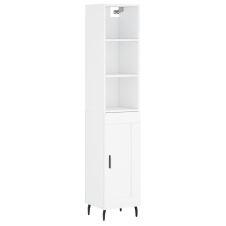 vidaXL Highboard Weiß 34,5x34x180 cm Holzwerkstoff