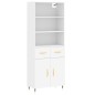 vidaXL Highboard Weiß 69,5x34x180 cm Holzwerkstoff vidaXL Highboard Weiß 69,5x34x180 cm Holzwerkstoff
