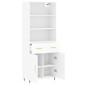 vidaXL Highboard Weiß 69,5x34x180 cm Holzwerkstoff vidaXL Highboard Weiß 69,5x34x180 cm Holzwerkstoff