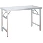 vidaXL Küchen-Arbeitstisch mit Aufsatzboard 120x60x145 cm Edelstahl vidaXL Küchen-Arbeitstisch mit Aufsatzboard 120x60x145 cm Edelstahl
