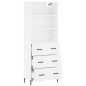vidaXL Highboard Weiß 69,5x34x180 cm Holzwerkstoff vidaXL Highboard Weiß 69,5x34x180 cm Holzwerkstoff
