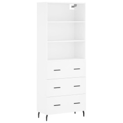 vidaXL Highboard Weiß 69,5x34x180 cm Holzwerkstoff