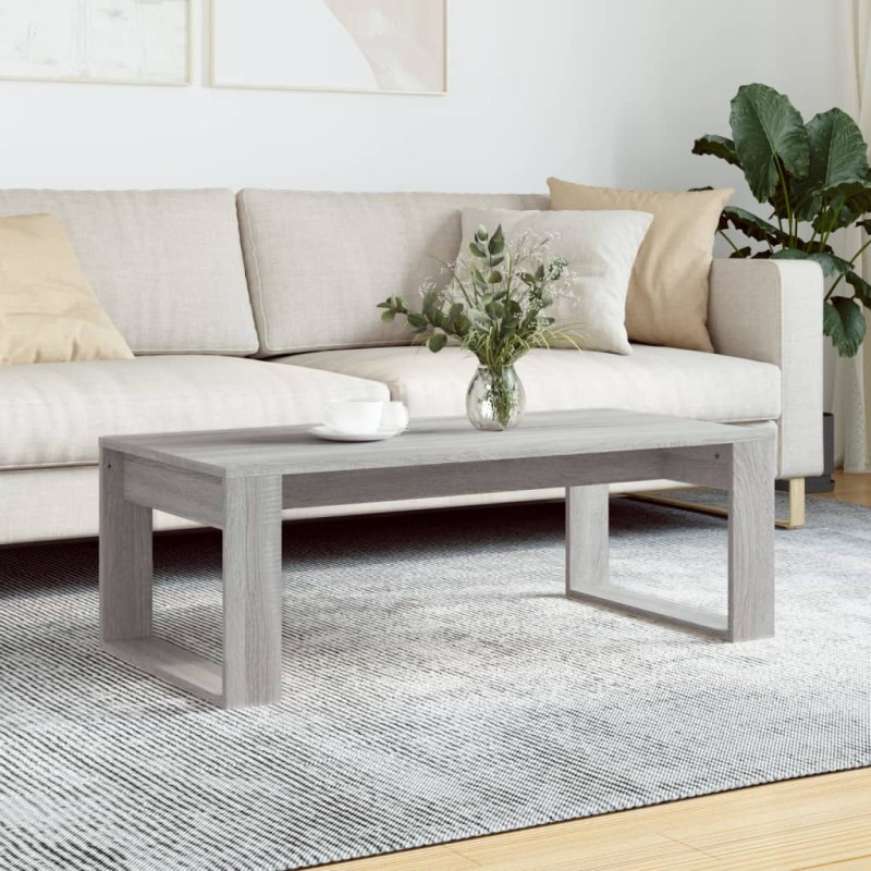 Couchtisch Grau Sonoma 102x50x35 cm Holzwerkstoff Couchtisch Grau Sonoma 102x50x35 cm Holzwerkstoff