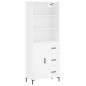 vidaXL Highboard Weiß 69,5x34x180 cm Holzwerkstoff vidaXL Highboard Weiß 69,5x34x180 cm Holzwerkstoff