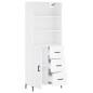 vidaXL Highboard Weiß 69,5x34x180 cm Holzwerkstoff vidaXL Highboard Weiß 69,5x34x180 cm Holzwerkstoff