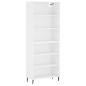 vidaXL Highboard Weiß 69,5x32,5x180 cm Holzwerkstoff vidaXL Highboard Weiß 69,5x32,5x180 cm Holzwerkstoff