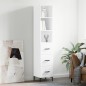 vidaXL Highboard Weiß 34,5x34x180 cm Holzwerkstoff vidaXL Highboard Weiß 34,5x34x180 cm Holzwerkstoff