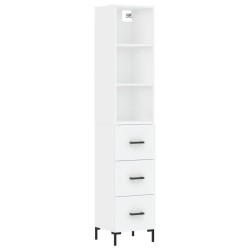vidaXL Highboard Weiß 34,5x34x180 cm Holzwerkstoff