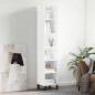 vidaXL Highboard Weiß 34,5x32,5x180 cm Holzwerkstoff vidaXL Highboard Weiß 34,5x32,5x180 cm Holzwerkstoff