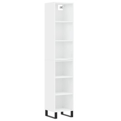 vidaXL Highboard Weiß 34,5x32,5x180 cm Holzwerkstoff