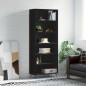 vidaXL Highboard Schwarz 69,5x32,5x180 cm Holzwerkstoff vidaXL Highboard Schwarz 69,5x32,5x180 cm Holzwerkstoff