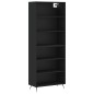 vidaXL Highboard Schwarz 69,5x32,5x180 cm Holzwerkstoff vidaXL Highboard Schwarz 69,5x32,5x180 cm Holzwerkstoff
