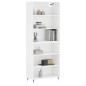 vidaXL Highboard Weiß 69,5x32,5x180 cm Holzwerkstoff vidaXL Highboard Weiß 69,5x32,5x180 cm Holzwerkstoff