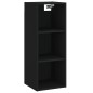 vidaXL Highboard Schwarz 34,5x34x180 cm Holzwerkstoff vidaXL Highboard Schwarz 34,5x34x180 cm Holzwerkstoff