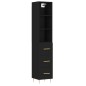 vidaXL Highboard Schwarz 34,5x34x180 cm Holzwerkstoff vidaXL Highboard Schwarz 34,5x34x180 cm Holzwerkstoff
