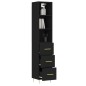 vidaXL Highboard Schwarz 34,5x34x180 cm Holzwerkstoff vidaXL Highboard Schwarz 34,5x34x180 cm Holzwerkstoff