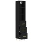 vidaXL Highboard Schwarz 34,5x34x180 cm Holzwerkstoff vidaXL Highboard Schwarz 34,5x34x180 cm Holzwerkstoff