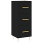 vidaXL Highboard Schwarz 34,5x34x180 cm Holzwerkstoff vidaXL Highboard Schwarz 34,5x34x180 cm Holzwerkstoff