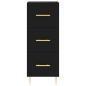 vidaXL Highboard Schwarz 34,5x34x180 cm Holzwerkstoff vidaXL Highboard Schwarz 34,5x34x180 cm Holzwerkstoff
