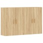 vidaXL Wandschränke 2 Stk. Sonoma-Eiche Holzwerkstoff vidaXL Wandschränke 2 Stk. Sonoma-Eiche Holzwerkstoff