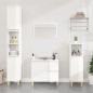vidaXL Badschrank Hochglanz-Weiß 30x30x190 cm Holzwerkstoff vidaXL Badschrank Hochglanz-Weiß 30x30x190 cm Holzwerkstoff