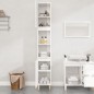 vidaXL Badschrank Hochglanz-Weiß 30x30x190 cm Holzwerkstoff vidaXL Badschrank Hochglanz-Weiß 30x30x190 cm Holzwerkstoff