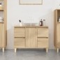 vidaXL Waschbeckenunterschrank Sonoma-Eiche 80x33x60 cm Holzwerkstoff vidaXL Waschbeckenunterschrank Sonoma-Eiche 80x33x60 cm Holzwerkstoff