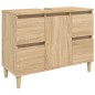 vidaXL Waschbeckenunterschrank Sonoma-Eiche 80x33x60 cm Holzwerkstoff vidaXL Waschbeckenunterschrank Sonoma-Eiche 80x33x60 cm Holzwerkstoff