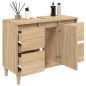 vidaXL Waschbeckenunterschrank Sonoma-Eiche 80x33x60 cm Holzwerkstoff vidaXL Waschbeckenunterschrank Sonoma-Eiche 80x33x60 cm Holzwerkstoff