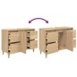 vidaXL Waschbeckenunterschrank Sonoma-Eiche 80x33x60 cm Holzwerkstoff vidaXL Waschbeckenunterschrank Sonoma-Eiche 80x33x60 cm Holzwerkstoff