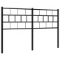 vidaXL Kopfteil Metall Schwarz 140 cm vidaXL Kopfteil Metall Schwarz 140 cm