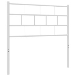 vidaXL Kopfteil Metall Weiß 90 cm