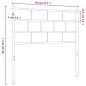 vidaXL Kopfteil Metall Weiß 90 cm vidaXL Kopfteil Metall Weiß 90 cm